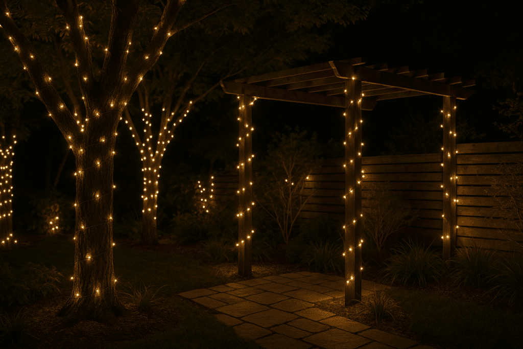 Os cordões de LED são muito utilizadas para trazer uma atmosfera envolvente.
