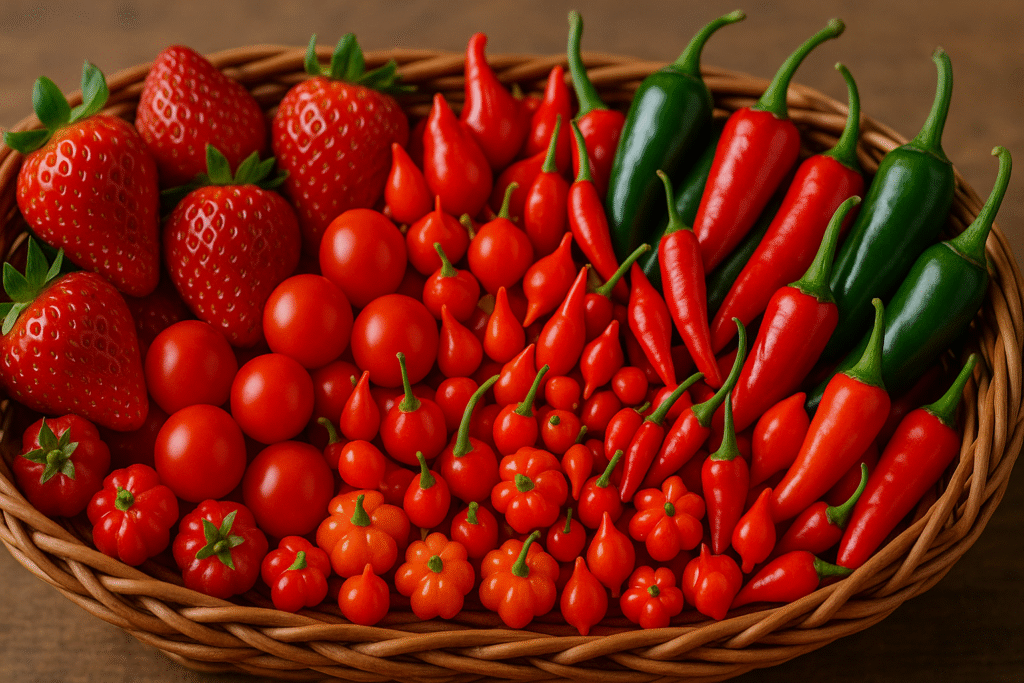 Morango, tomate cereja, pimentas como dedo de moça e biquinho, além de pitanga-anã, também são ótimas para se cultivar em um apartamento pequeno com muita luz solar.