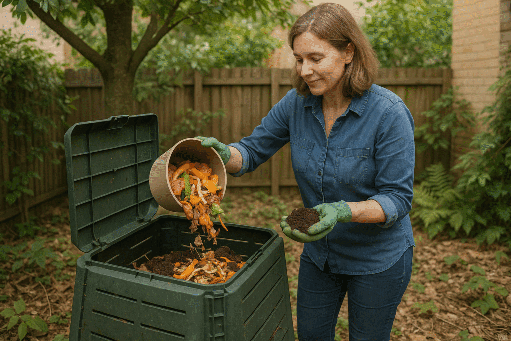 A compostagem caseira é uma grande aliada para reduzir não somente o impacto ambiental gerado pelo lixo doméstico, como também servir de adubo para as plantas cultivadas no lar.