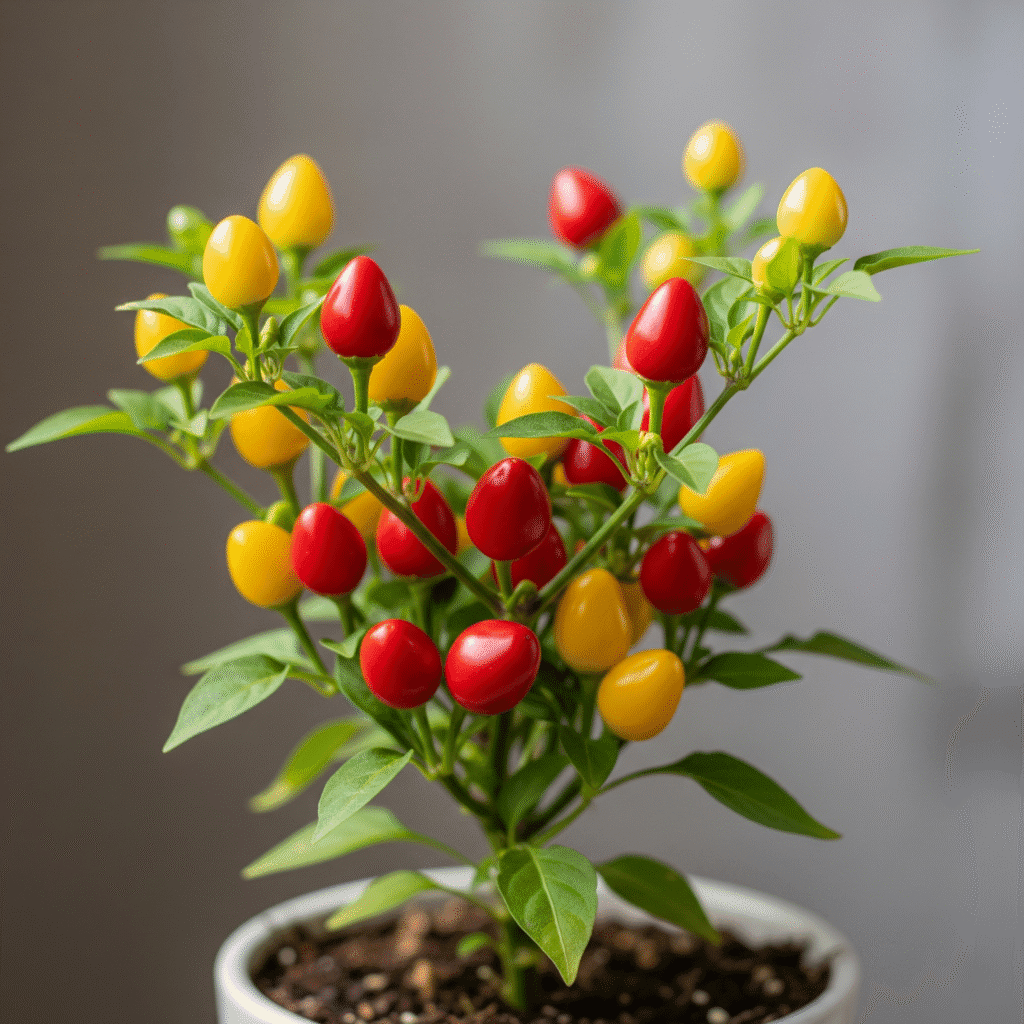 A pimenta biquinho, além de linda, é um deleite suave para o paladar, perfeita para quem está começando a cultivar pimentas em casa.